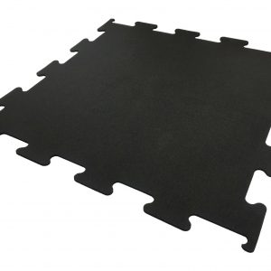 Fitness Vloer Interlock 8 mm full black 100x100x0,8cm