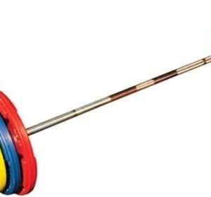Olympische Halterset - Gekleurd Rubber - 140 kg