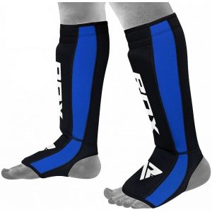T6 Scheenbeschermers - Zwart/Blauw