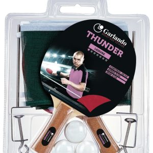 Thunder Plus - Set met 2 Bats - 3 Pingpong ballen - Net en Palen
