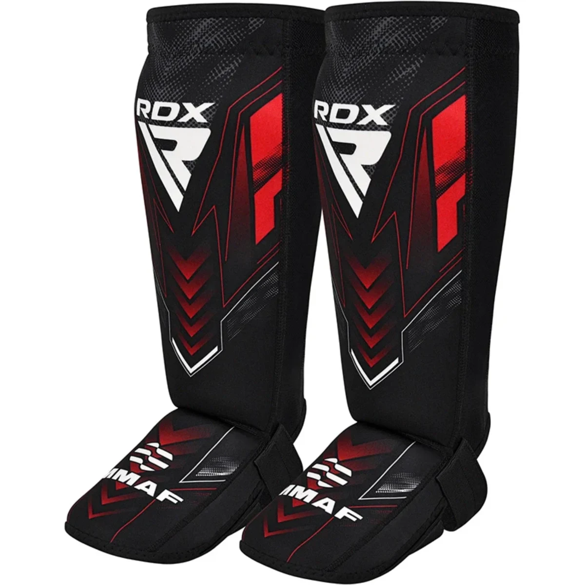 RDX Sports IMMAF Neopreen Scheenbeen-Wreefbeschermers Rood - XS
