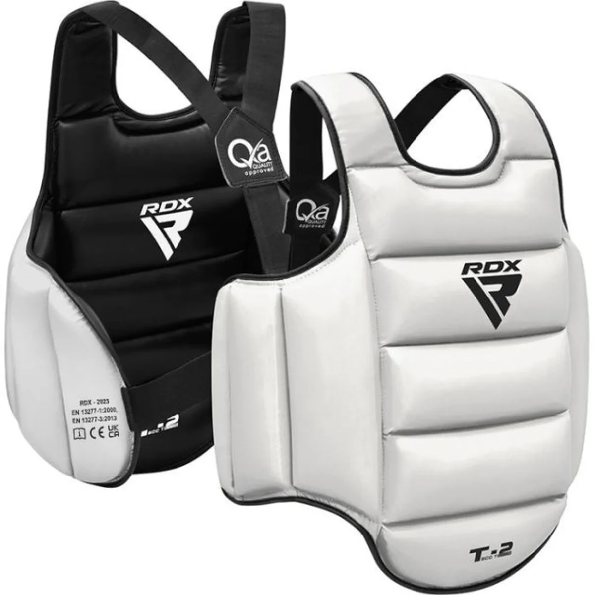 RDX Sports T2 CE Borstbeschermer Wit of Zwart - Maat: L/XL