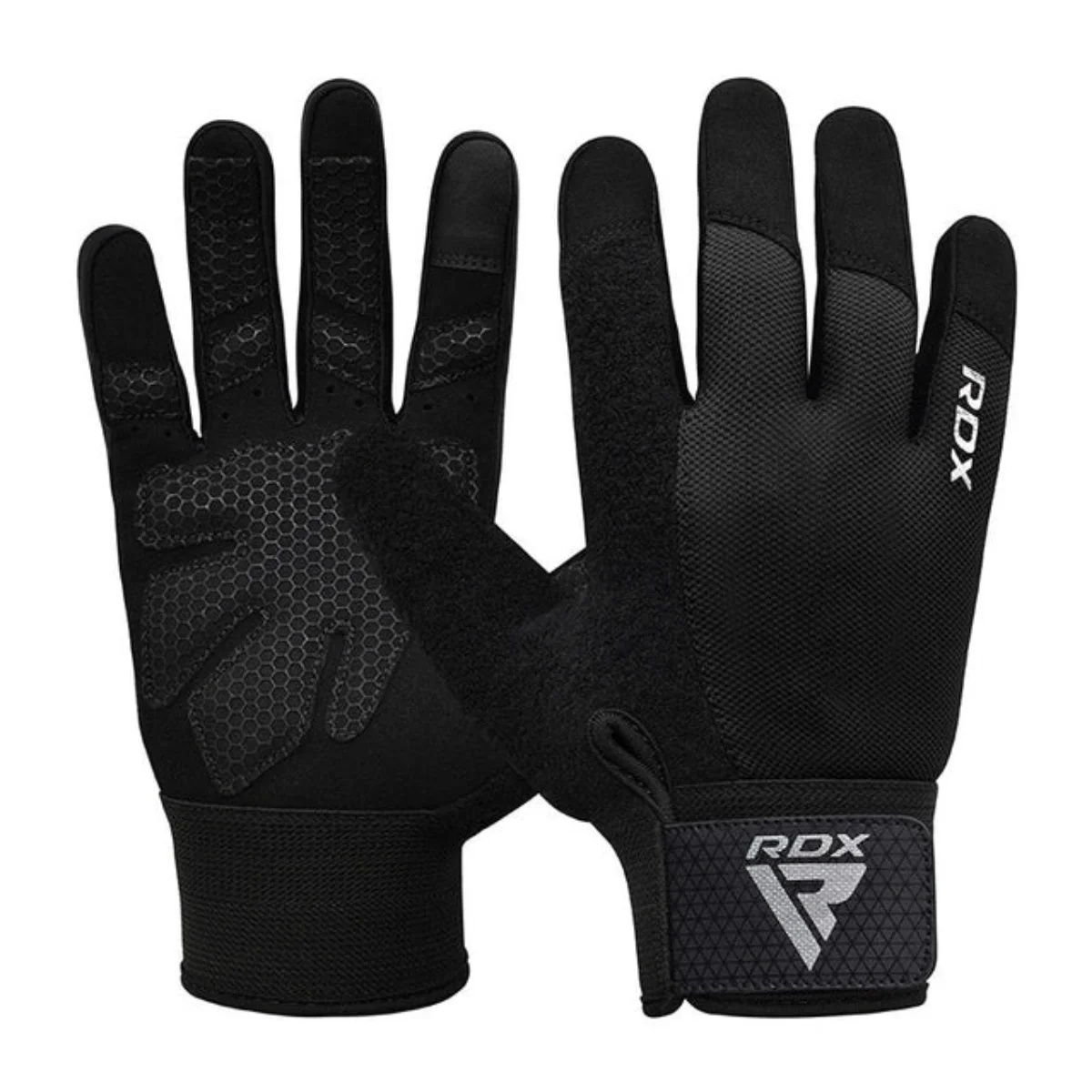 RDX Sports Trainingshandschoenen W1 - extra grip Zwart - Zwart - L