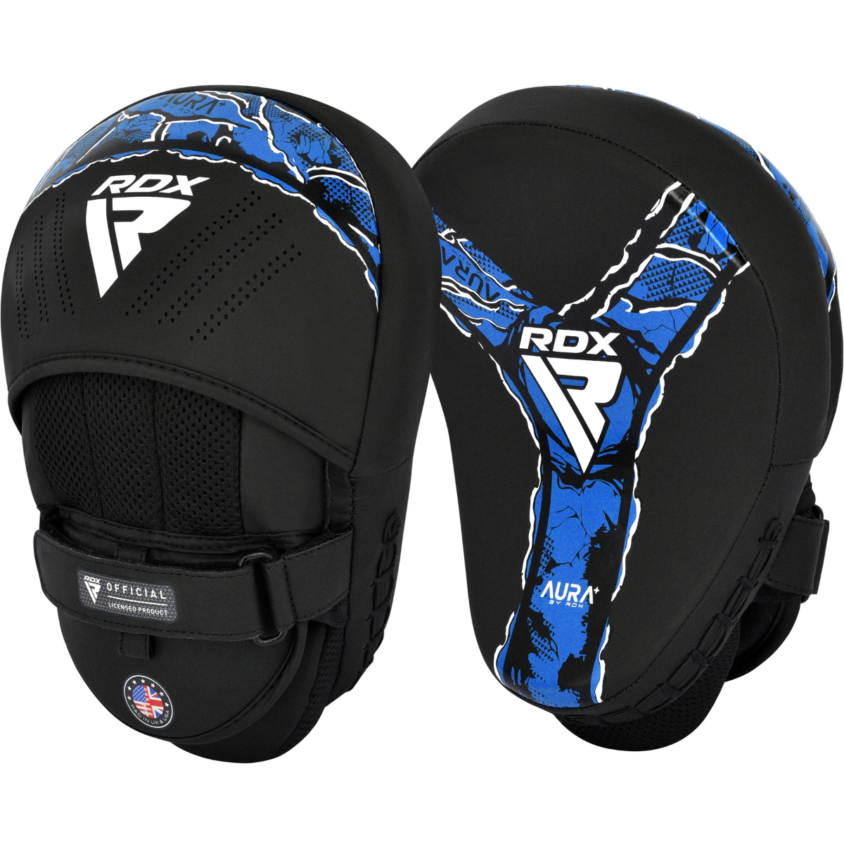 RDX Sports Focus Pad Aura F17 Zwart met Blauw