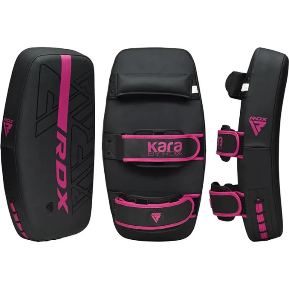 RDX Sports F6 Kara Thai Arm Pad Matzwart Met Roze