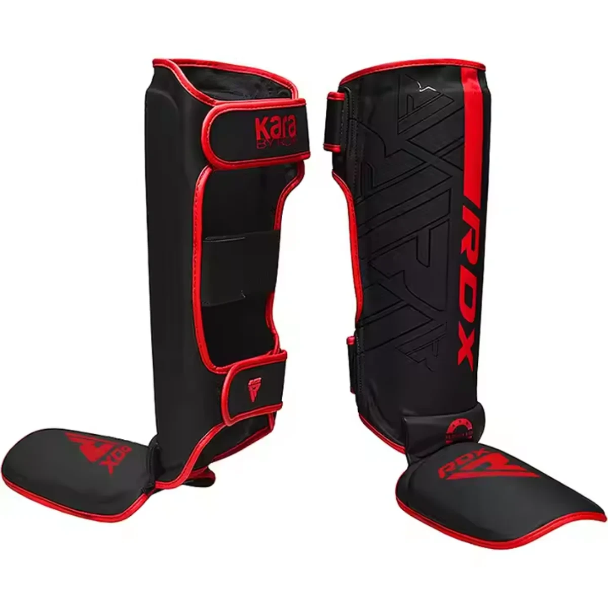 RDX Sports F6 Kara MMA Scheenbeschermers - Rood - Rood - Maat M