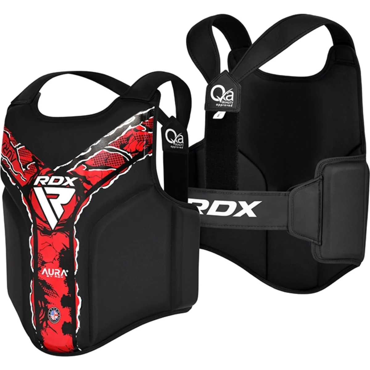 RDX Sports BORSTBESCHERMER AURA F17 ZWART en ROOD