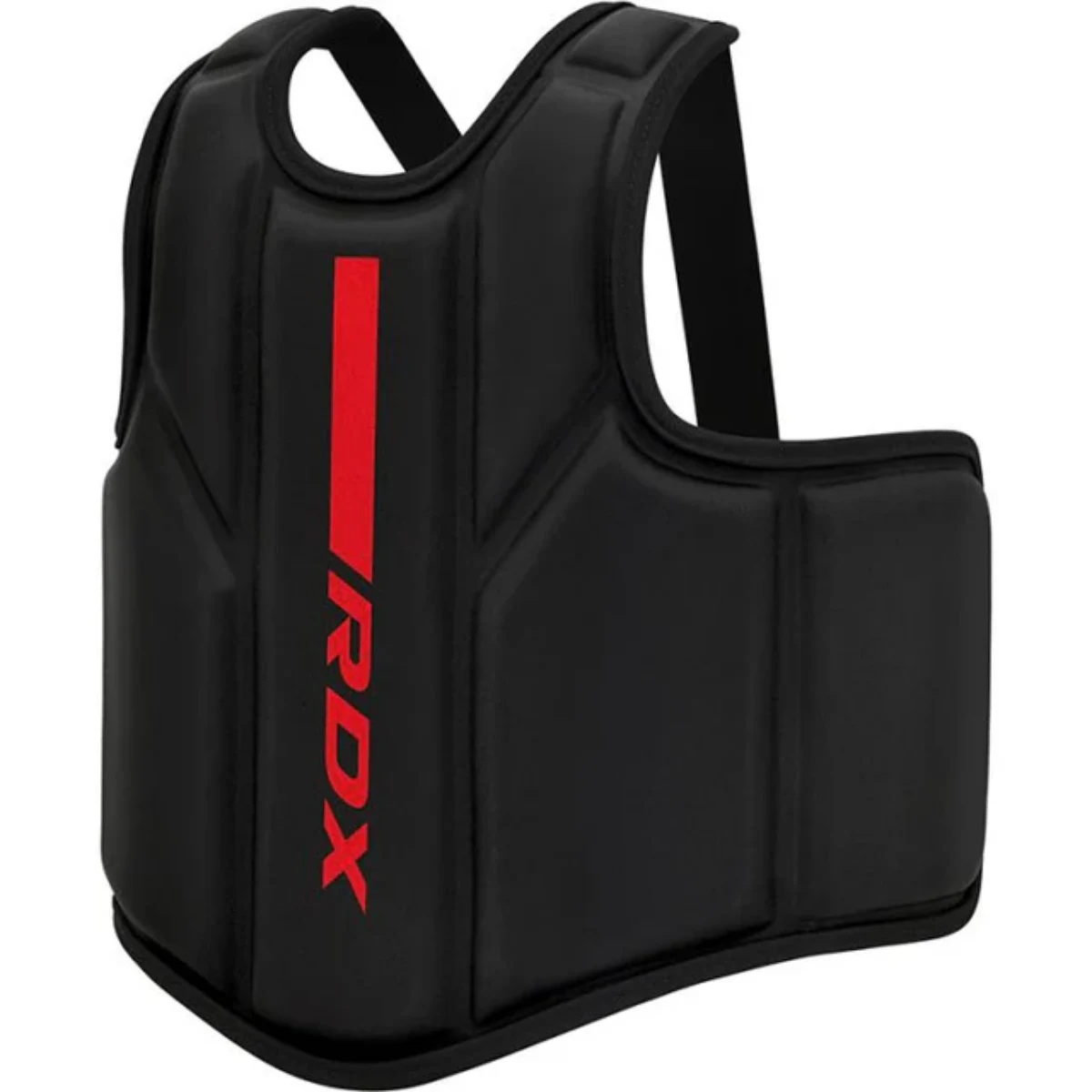 RDX Sports BORSTBESCHERMER F6 MAT ZWART met ROOD - S/M