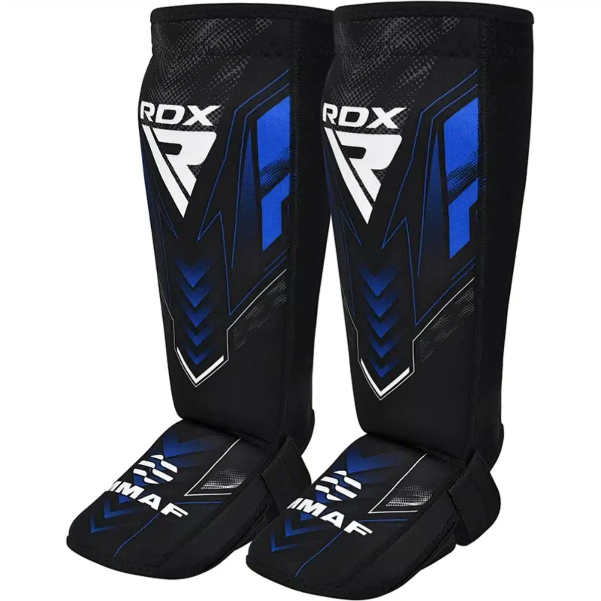 RDX Sports IMMAF Neopreen Scheenbeen-Wreefbeschermers Blauw - L