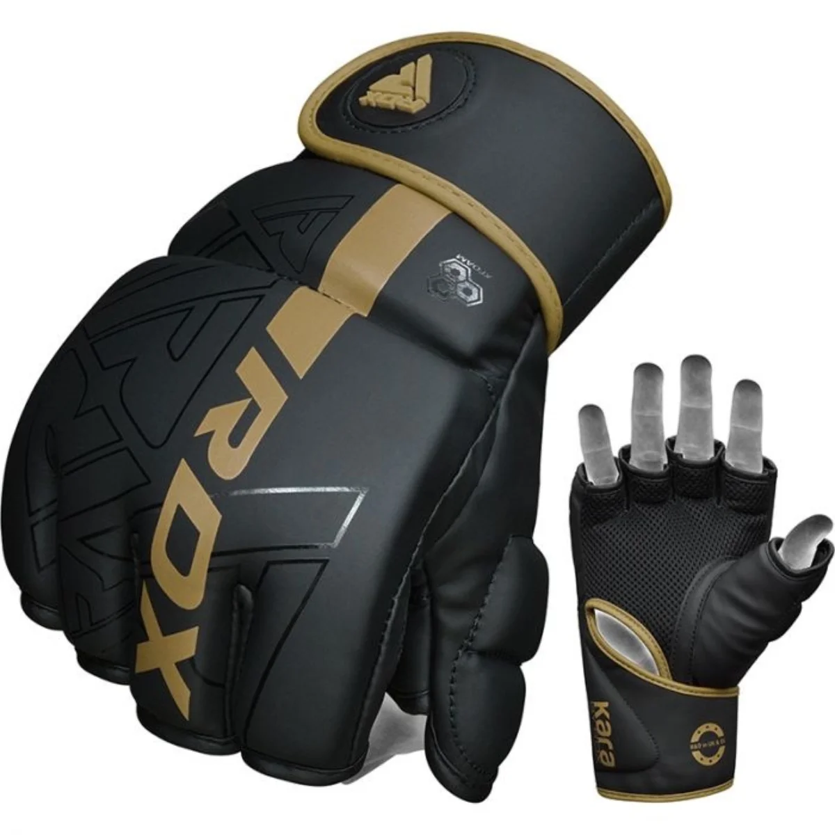 RDX Sports F6 Kara MMA Grappling Gloves Goud - Goud - Maat XL