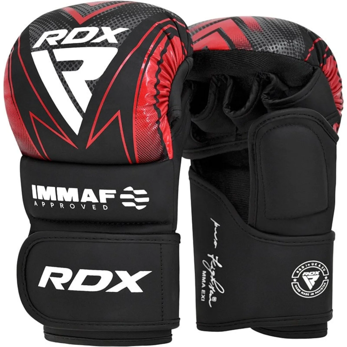 RDX Sports IMMAF Shooter Grappling Gloves MMA Rood - Maat: XXXL