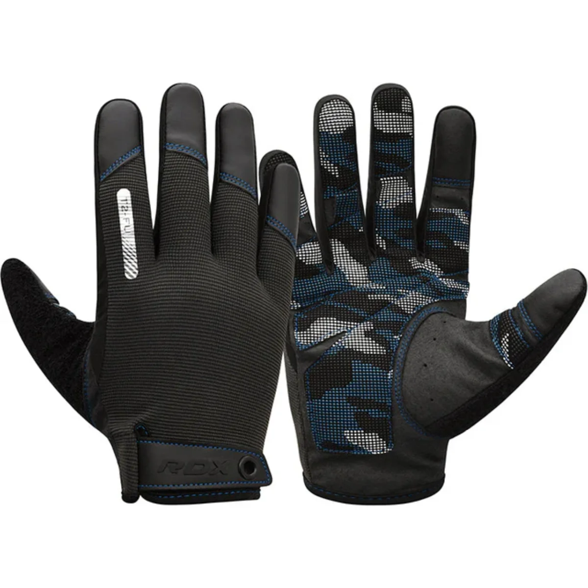 RDX Sports Gym Gloves T2 - Full Finger Blauw - Blauw - XL