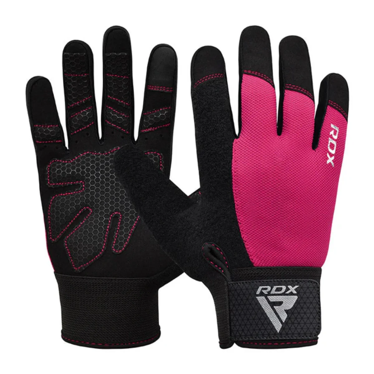 RDX Sports Trainingshandschoenen W1 - extra grip Roze - Roze - L